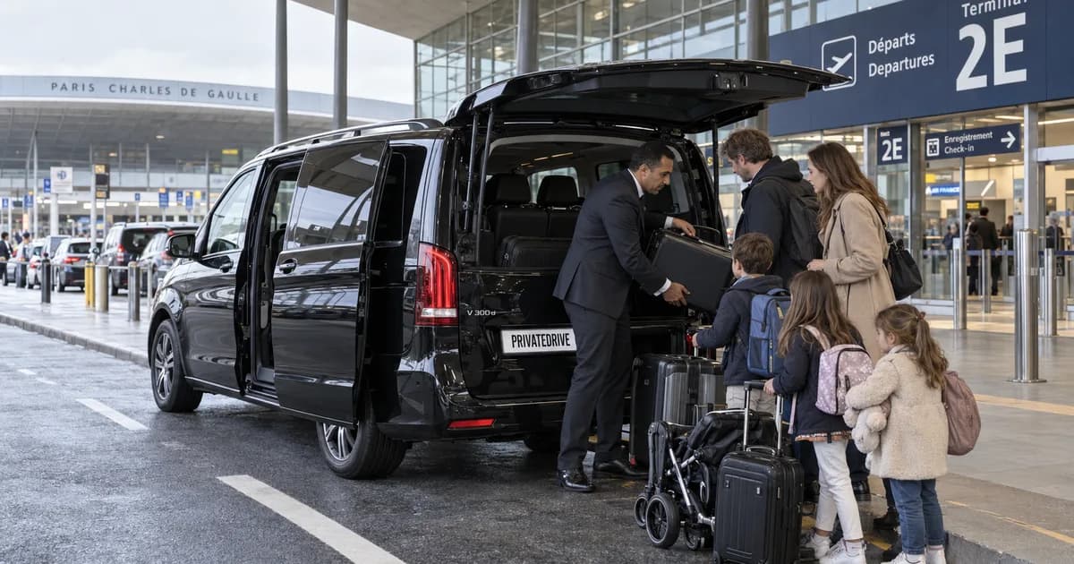 Chauffeured Van Hire in Paris: 7 Seats, 2026 Prices